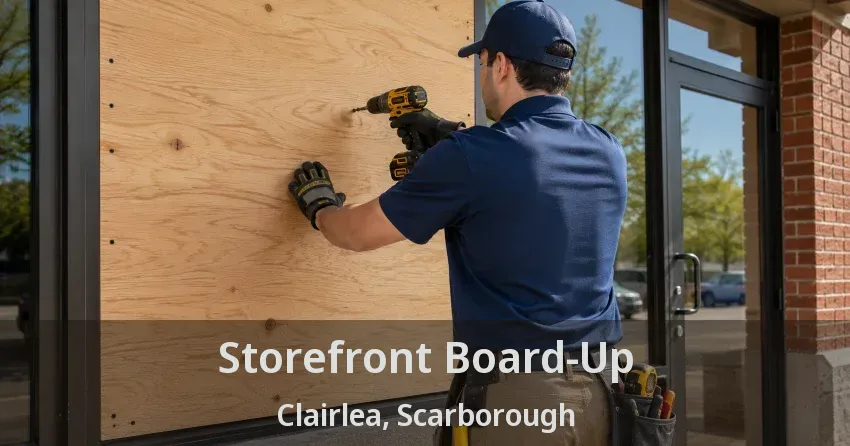 Storefront Board-Up Clairlea, Scarborough - ON
