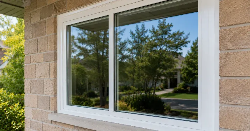 technician installing new insulated glass unit in window frame in Steeles, Scarborough