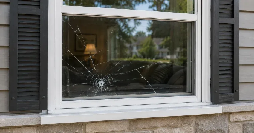 technician measuring window opening for emergency glass replacement Birch Cliff, Scarborough